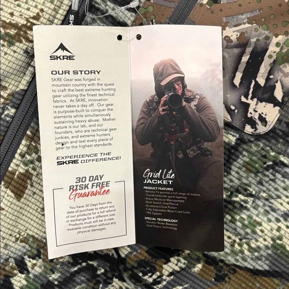 SKRE Grid Lite Summit Camo Jacket Size: 3XL NWT